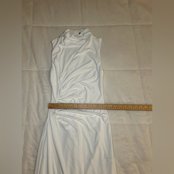 Zara Elegant White Sleeveless maxi Dress - Picture 5 of 8
